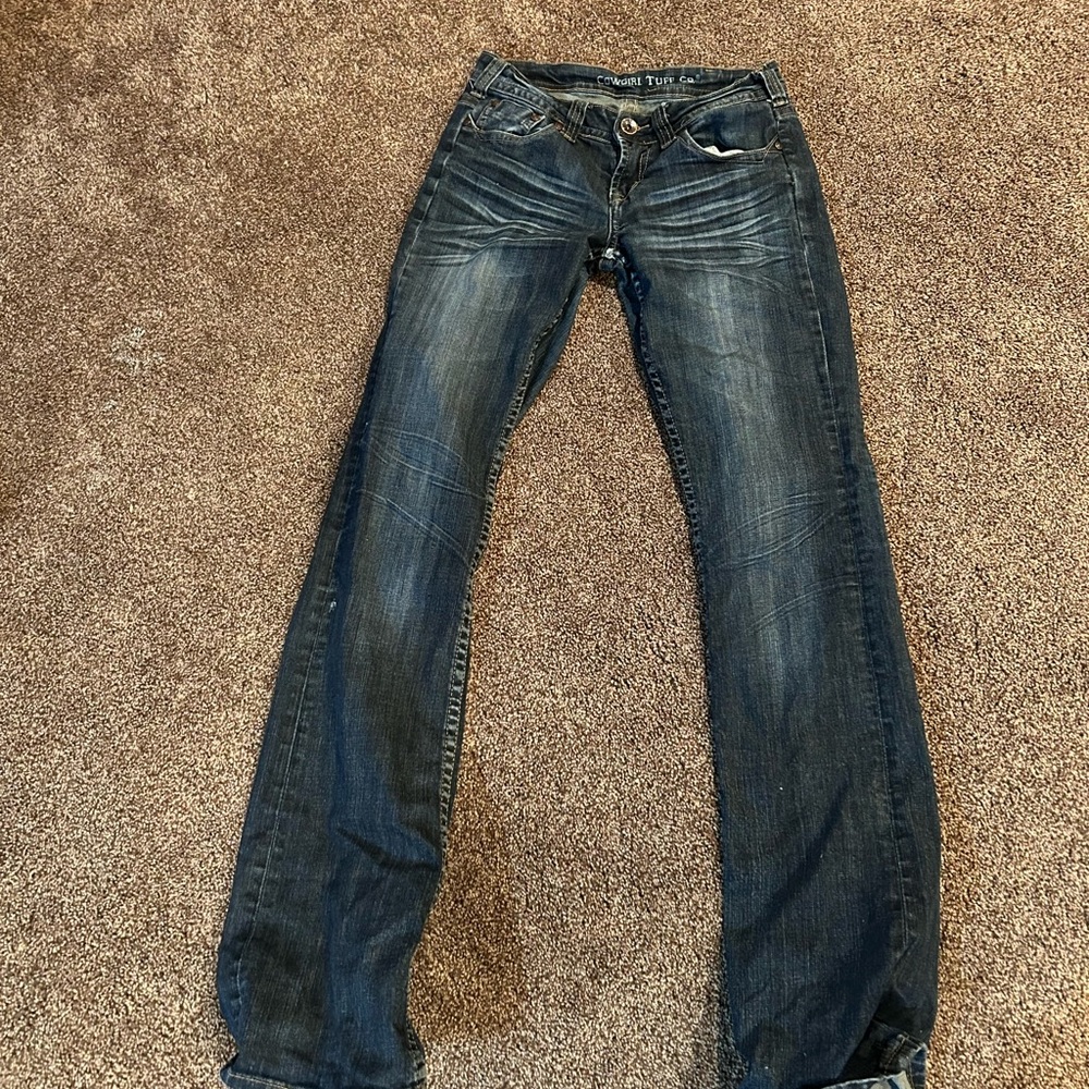 Cowgirl Tuff Dark Blue Boot Cut Jeans